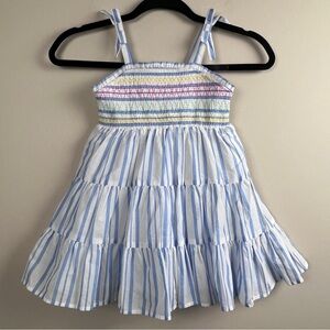 Tommy Bahama Textured White Green Pink Blue Yellow Lined Dress girls 3T NWT